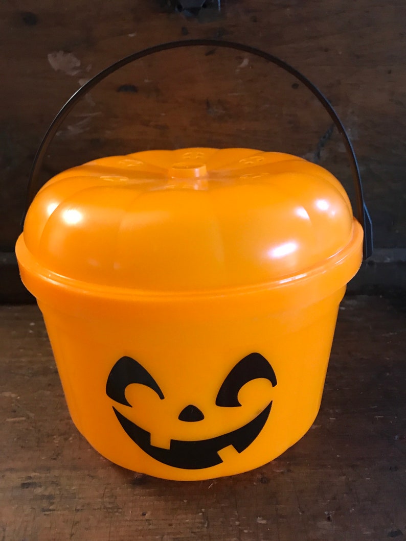 Vintage McDonalds Halloween pumpkin happy meal treat bucket  Etsy