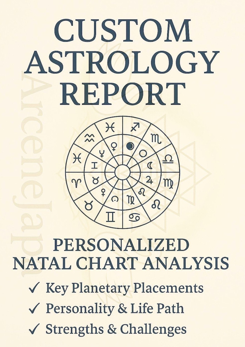 Custom Astrology Birth Chart Report – Personalized Natal Chart Reading ...