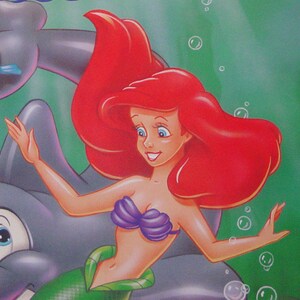 SALE-Disney Little Mermaid Ariel-Collectible Poster-26x40-Cartoon Advertising- 1993
