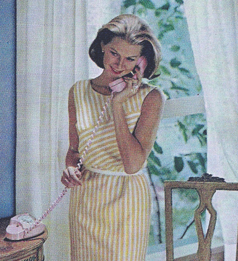 Retro Telephone 4 Ads Mid Century Nuclear Family Set of 4 Color Originals 50s 60s 7 x 10 inch 18 x 25 cm image 4