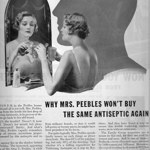 Vintage Housewives Ads Magazine Ads Valentine Hysterical 1930 10 x 13 inch 25 x 33 cm image 2