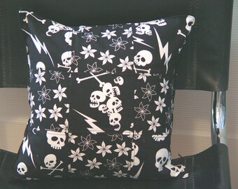 Pirate Goth Pillow-Geekery Tattoo NCIS  Chic- 12 x 12 inch