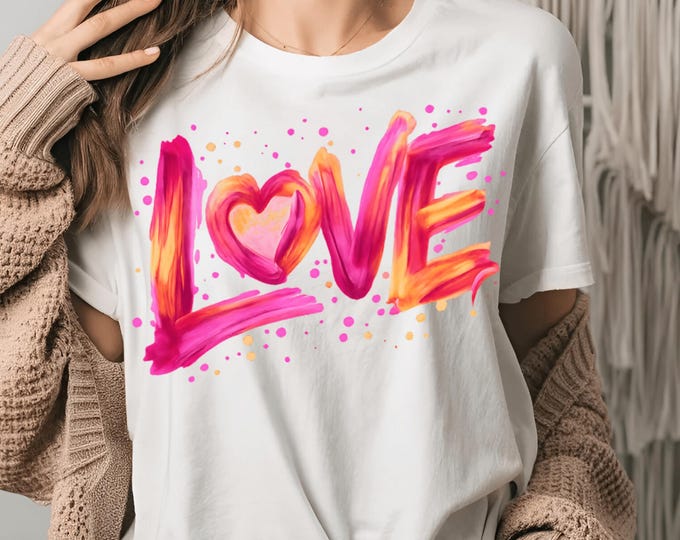 Featured listing image: Love PNG | Brush Stroke Heart Design (Digital Download)