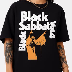 Black Sabbath Vol 4 Album Cover Graphic T-Shirt Vintage Heavy Metal Rock Band Tee