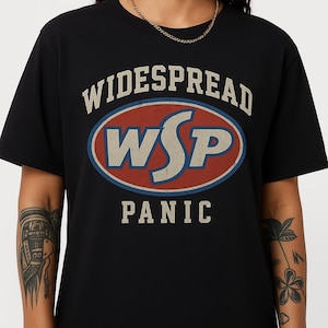 Widespread Panic WSP Logo Shirt Vintage Style Band Merch Jam Rock Fan T-shirt Retro Concert Tee