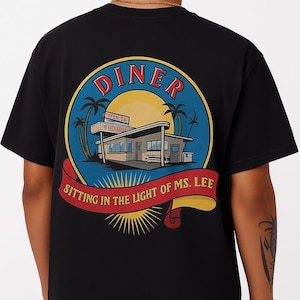 Widespread Panic Ms. Lee Tribute Shirt Diner Graphic Tee Sitting in the Light Fan Band Merch