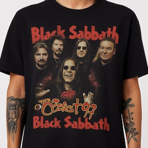 Black Sabbath Ozzfest 1997 Tour Shirt Vintage Heavy Metal Band Tee Ozzy Osbourne Concert Fan T-Shirt