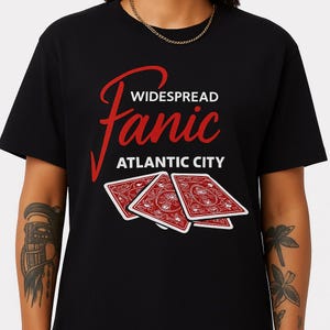 Widespread Panic Atlantic City 2025 Tour Shirt Double Sided Front Back Print Concert Fan Tee
