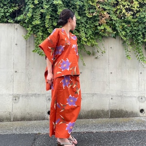 着付け不要の浴衣風セットアップ。他にはない一品です。