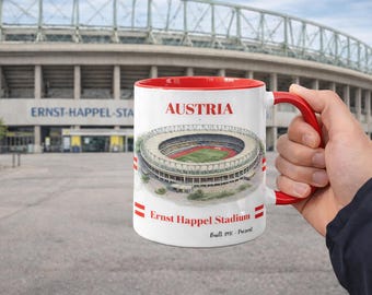 Iconic Ernst Happel Stadium Coffee Mug - Austria 1931 - Present