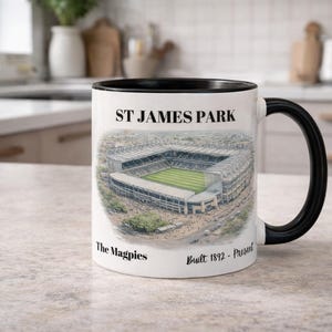 Taza de St. James Park – Taza de café del estadio de fútbol del Newcastle United imagen 7