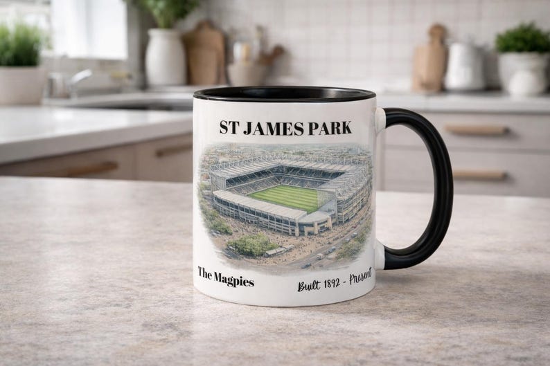 Taza de St. James Park – Taza de café del estadio de fútbol del Newcastle United imagen 7