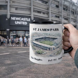 Taza de St. James Park – Taza de café del estadio de fútbol del Newcastle United imagen 1