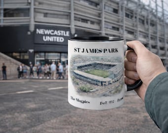 Taza de St. James Park – Taza de café del estadio de fútbol del Newcastle United