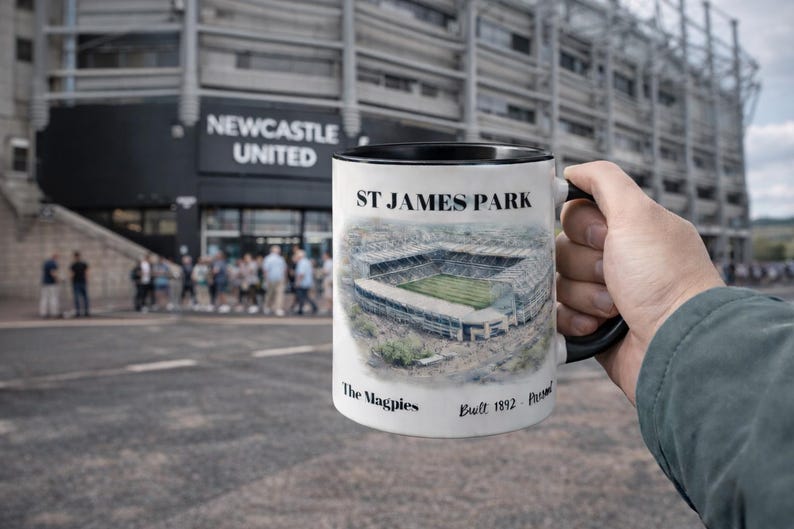 Taza de St. James Park – Taza de café del estadio de fútbol del Newcastle United imagen 1