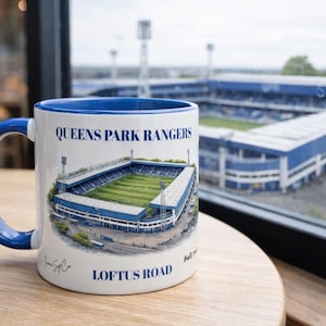 Queens Park Rangers FC Kaffeetasse - Loftus Road Stadion 1906 - Heute