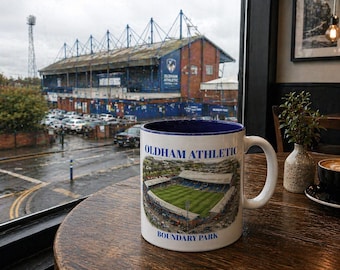 Tasse à café Oldham Athletic FC - Boundary Park Stadium, 1904 à aujourd'hui