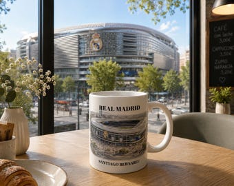 Real Madrid FC - Mug du stade Santiago Bernabeu - Cadeau fan de football