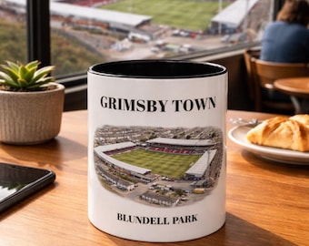 Tasse à café Grimsby Town FC - Blundell Park Stadium 1899 - aujourd'hui