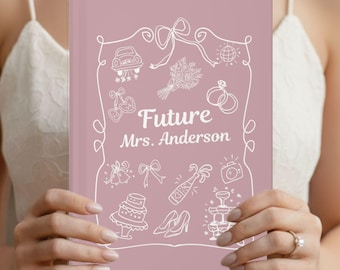 Diario di fidanzamento personalizzato per la futura sposa: idea regalo personalizzata per la festa nuziale