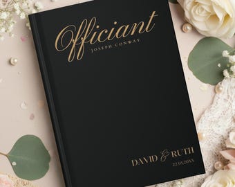 Diario personalizado para oficiantes de bodas: Libro de guiones para ceremonias, regalo para oficiantes con más de 30 colores