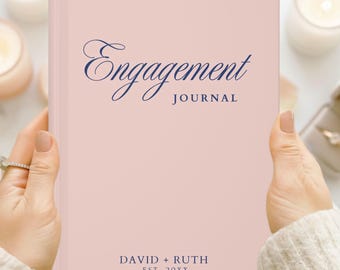 Personalized Engagement Present: Custom Wedding Journal Gift, Engagement Gift for Her