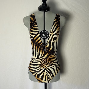 Handmade Deep V One-Piece - Black sexy one-piece swimwear - full coverage bum swimsuit with deep V neckline, open back, and bow at back