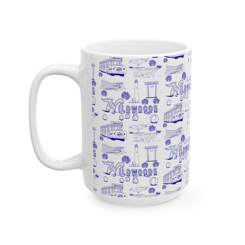 Wildwood Artistic Ceramic Mug | New Jersey Souvenir image 7