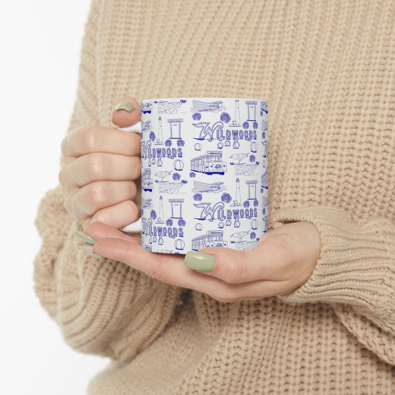 Wildwood Artistic Ceramic Mug | New Jersey Souvenir image 2