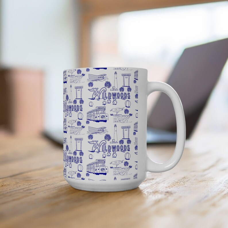 Wildwood Artistic Ceramic Mug | New Jersey Souvenir image 3