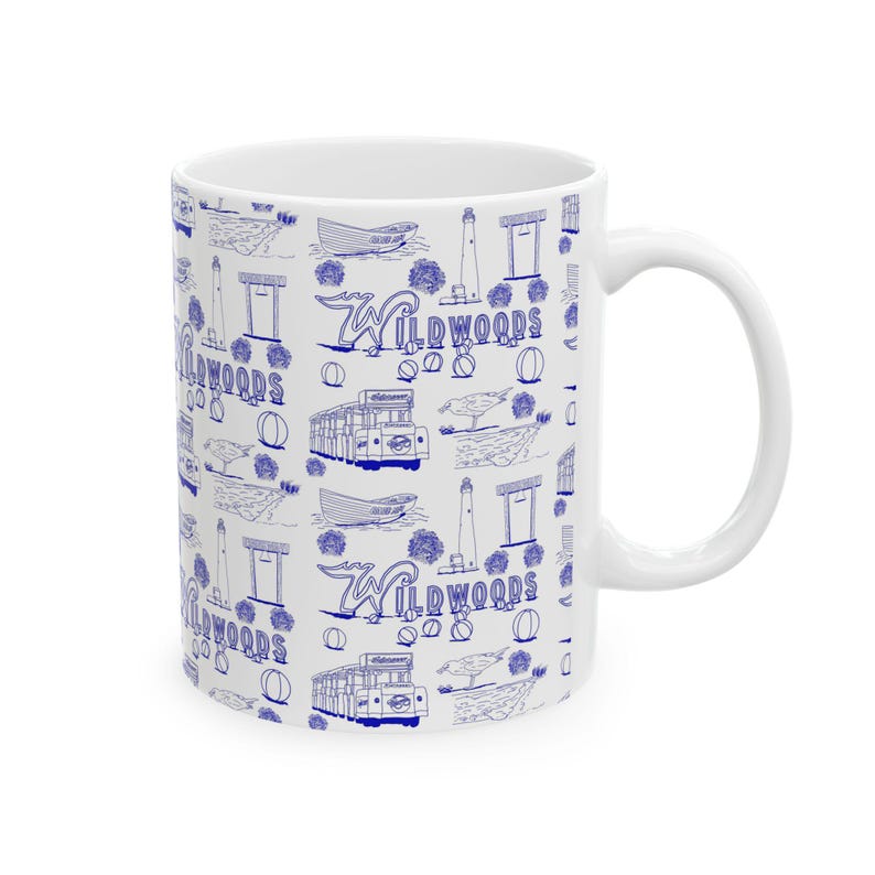 Wildwood Artistic Ceramic Mug | New Jersey Souvenir image 6