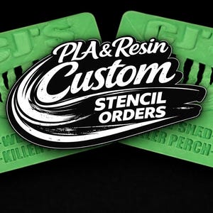 PLA & Resin Custom Lure Stencil Order and Bait List!