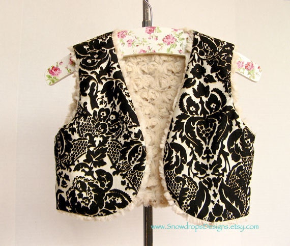 Gilet Matelassé Noir Avec Col En Fausse Fourrure Amovible - Taille S Fille - Excellente Condition - Marque IZ Byer