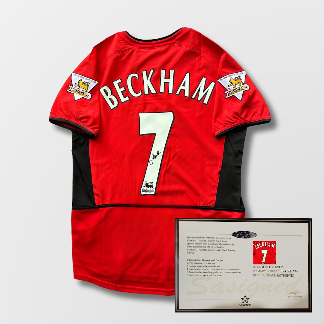 David Beckham Manchester United 2003/04 Signed Shirt + Certificate