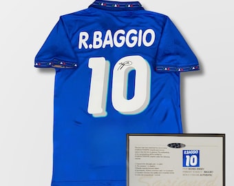 Roberto Baggio SIGNED Italy Home WORLD Cup Jersey/shirt - COA