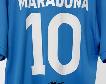 Diego Maradona Napoli 1987 Signed Shirt + Certificate (see
