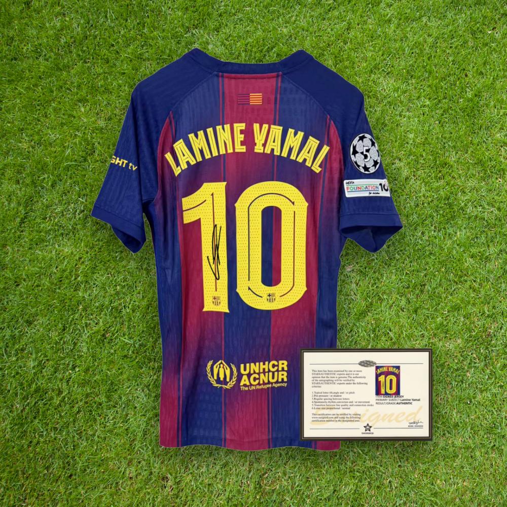 Lamine Yamal Signed Jersey - Etsy