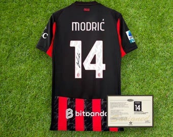 サイン入り ルカ・モドリッチ ACミラン ルカ・モドリッチ 直筆サイン入りサッカーカード - Etsy 日本