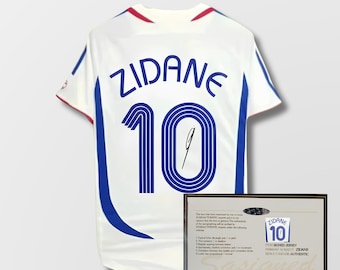 Signed Zinedine Zidane France 2006 Shirt - Etsy