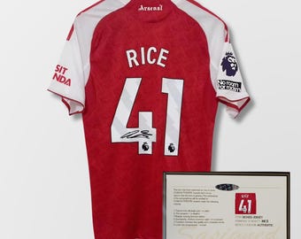 Declan Rice Arsenal 2025/26 Signed Shirt + Certificate (see