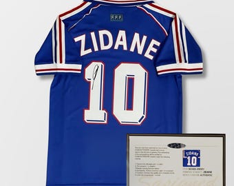 ジネディーヌ・ジダン フランス 2006 シャツ（直筆サイン入り） - Etsy