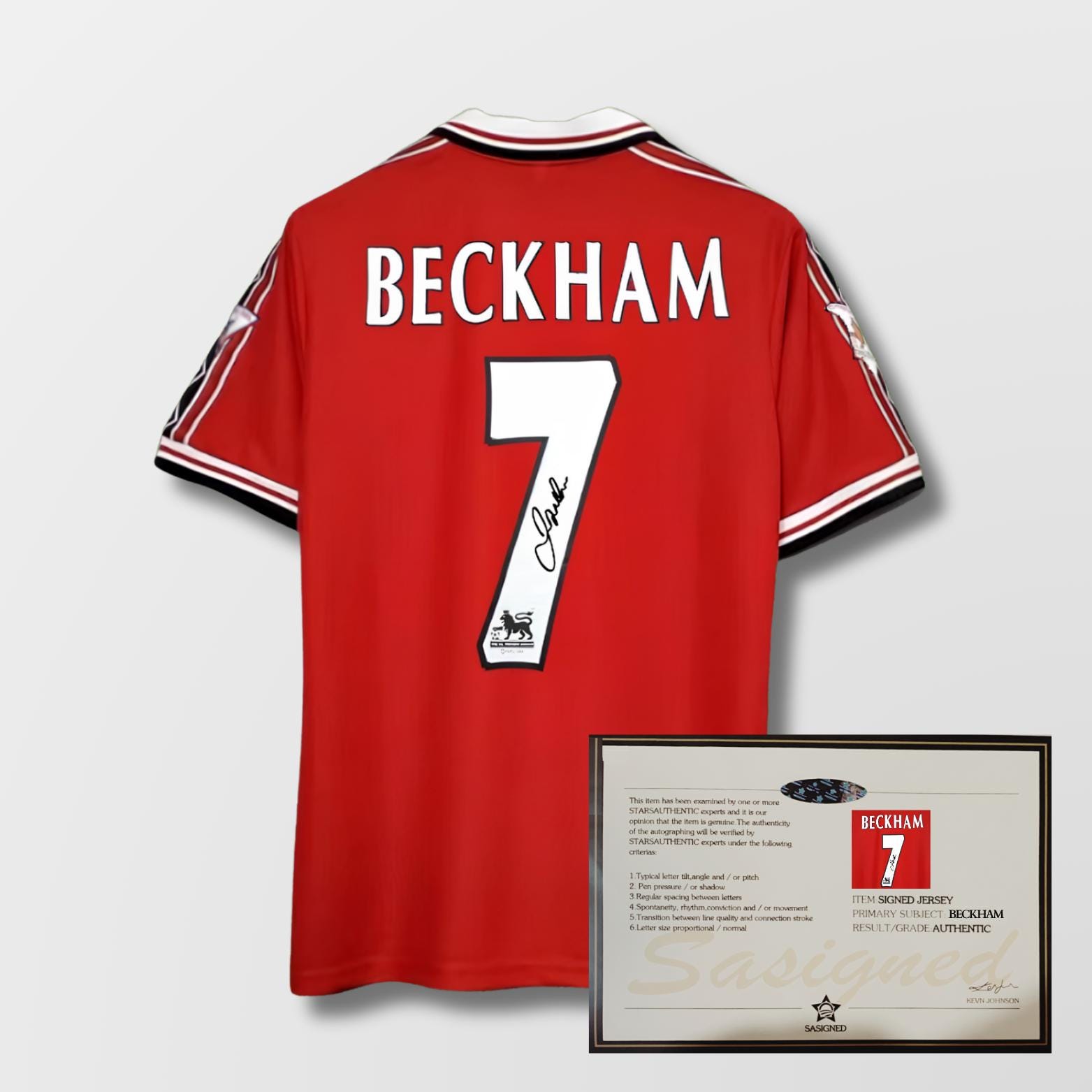 David Beckham Manchester United 1998/99 Signed Shirt + Certificate