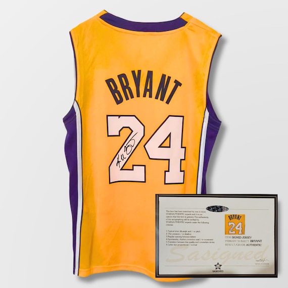 Kobe Bryant SIGNED Los Angeles Lakers #24 Jersey Shirt + COA
