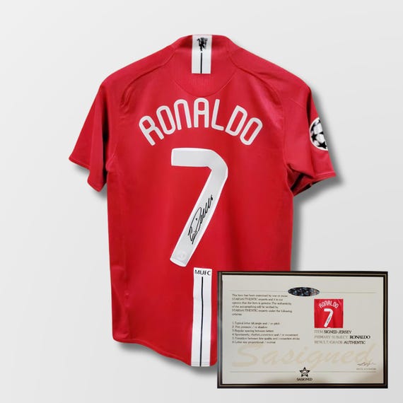 Cristiano Ronaldo Manchester United 2007 Signed Shirt +