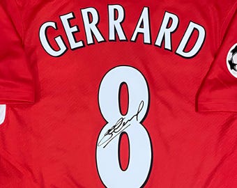 Steven Gerrard Liverpool 2004/05 Signed Shirt + Certificate (see