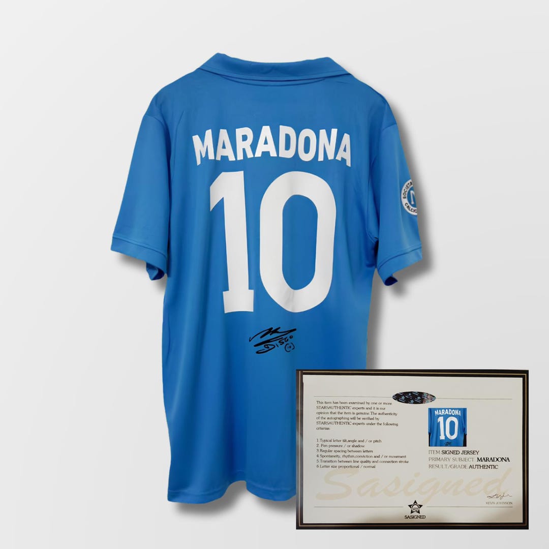 Diego Maradona Napoli 1987 Signed Shirt + Certificate (see