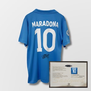 Diego Maradona Napoli 1987 Signed Shirt + Certificate (see