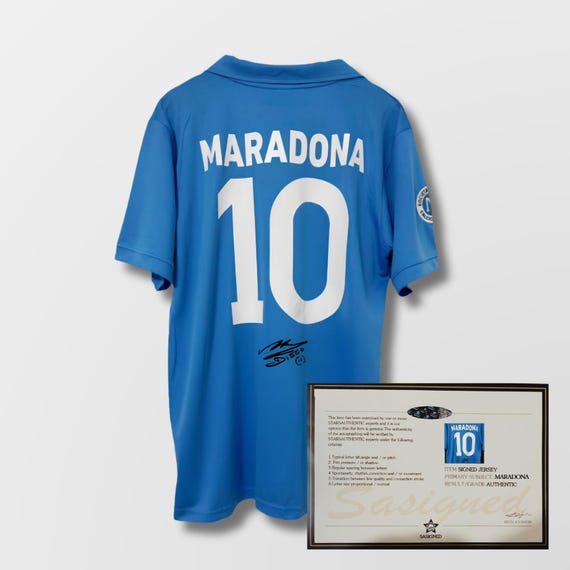 Diego Maradona Napoli 1987 Signed Shirt + Certificate (see