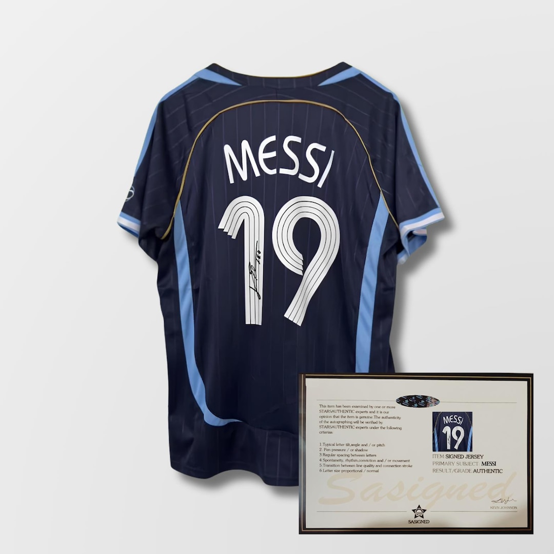 ウェア aregentina  2006 messi game shirt Lionel Messi Argentina 2006 World Cup Signed Shirt + Certificate
