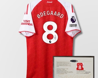 Martin Ødegaard ONDERTEKEND Arsenal 2025/26 shirtshirt + COA | Voetbalcadeau